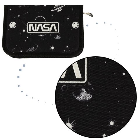 Piórnik szkolny jednokomorowy St. Right czarny