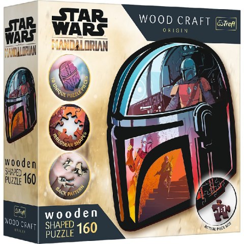 TREFL 20186 Puzzle drewniane 160 Star Wars The Mandalorian