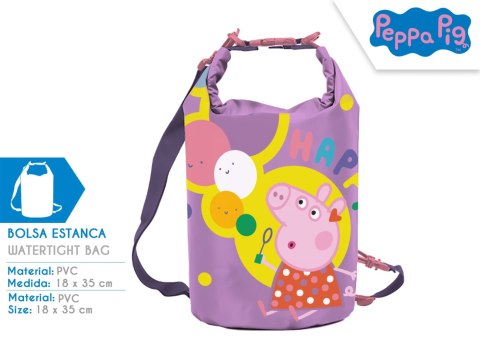 Torba wodoodporna 18x35 cm PVC Świnka Peppa