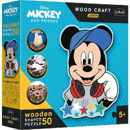 TREFL 20199 Puzzle drewniane 50 Disney W świecie Mickey