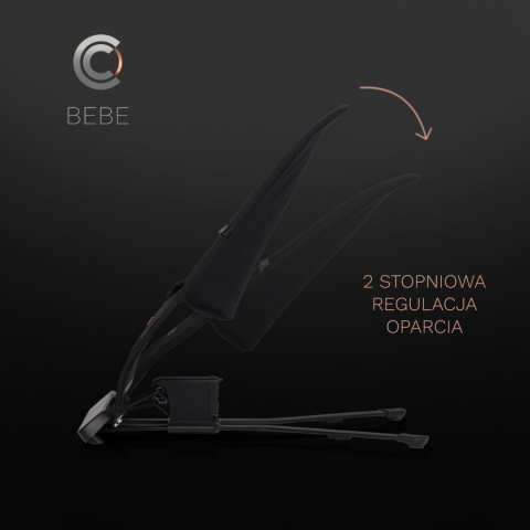 BEBE Cavoe leżaczek dziecięcy melodie wibracje - Meteorite