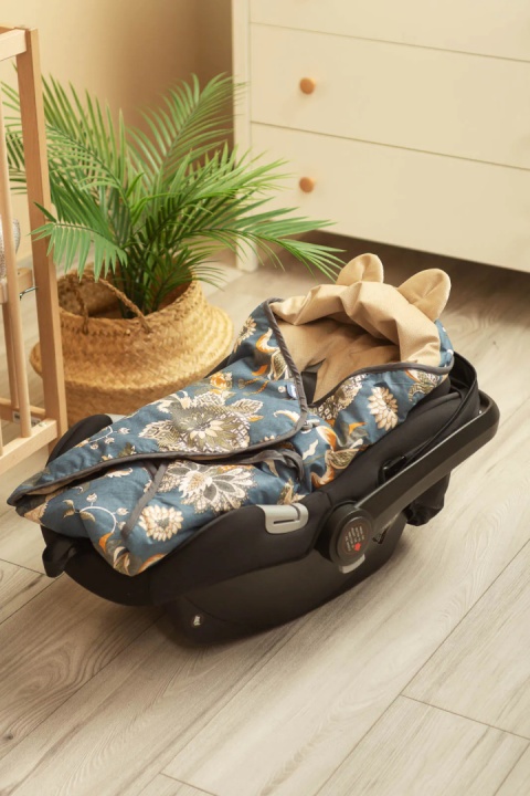 Sensillo Otulacz do fotelika Velvet - Maroko beżowy