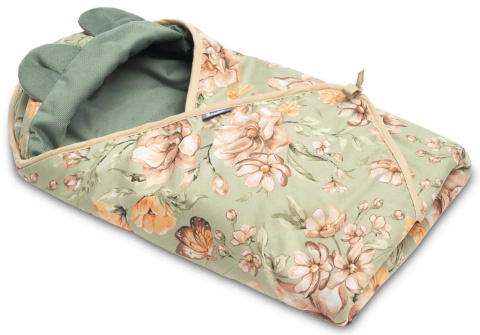 Sensillo Otulacz do fotelika Velvet - Skwer zielony