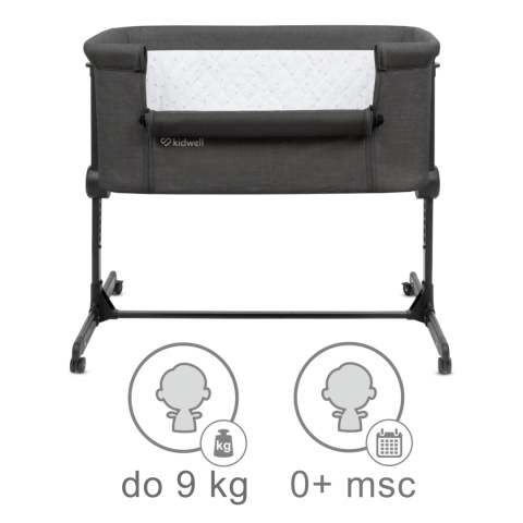 SNUZZY Kidwell Łóżeczko dostawne - Dark Grey