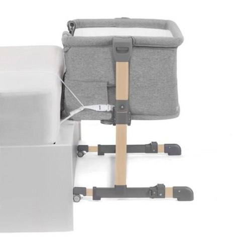 KINDERKRAFT Łóżeczko dostawne Neste Grow Light Grey Full Wood