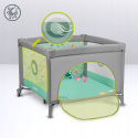 MILLE Lionelo Kojec dla dziecka z matą sensoryczną i zabawkami 100x100cm - Grey Green