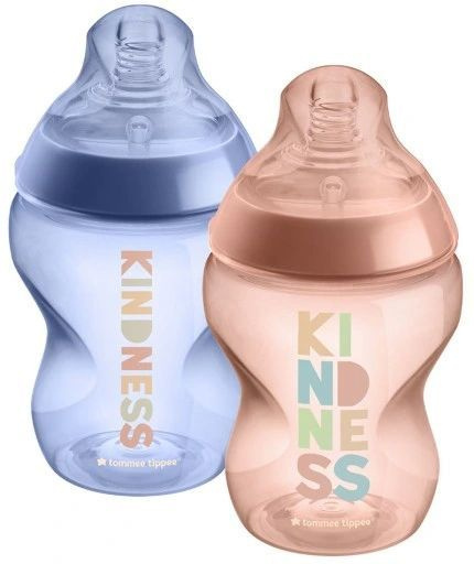 Tommee Tippee Butelka 0m+ Closer To Nature Girl 2x 260 ml 225504 Kindness