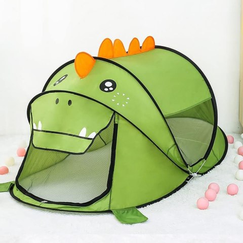 NAMIOT SAMOROZKŁADAJĄCY DLA DZIECI DOMEK DO DOMU OGRODU ZIELONY DINOZAUR