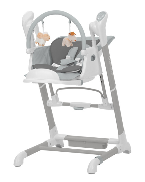 Cascata Carrello krzesełko do karmienia, elektryczny bujaczek, kołyska - Ash Grey