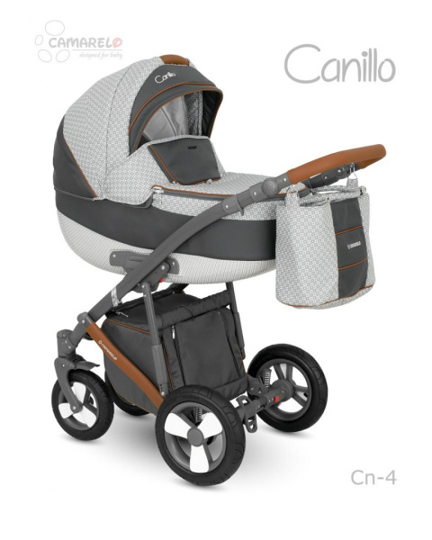CANILLO CAMARELO 4W1 wózek wielofunkcyjny z fotelikiem KITE 0-13kg i bazą IsoFix - Polski Produkt