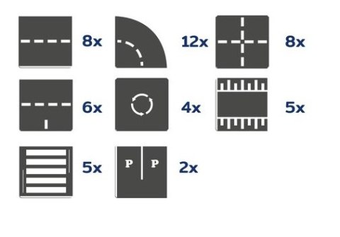 COBLO, nakładki na klocki - Droga 50 szt