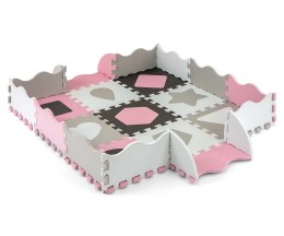 MILLY MALLY 5614 Mata piankowa puzzle Jolly 3x3 Shapes - pink grey