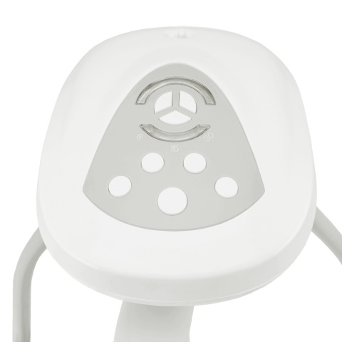 HENNY 2w1 Lionelo bujaczek, huśtawka, gondola, 12 melodii, MP3, do 9 kg GREY DOVE