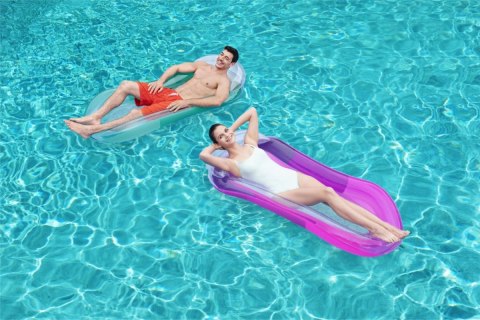 Dmuchany Materac do pływania Fioletowy BESTWAY 160x84cm + Siateczkowe Dno