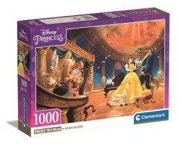 Clementoni Puzzle 1000el Compact Disney Princess. Piękna i Bestia 39854