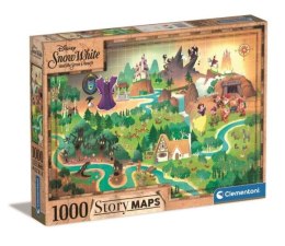 Clementoni Puzzle 1000el Story Maps Snow white Królewna Śnieżka 39815