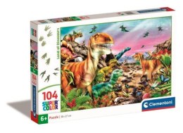 Clementoni Puzzle 104el Super Kraina Dinozaurów 25768
