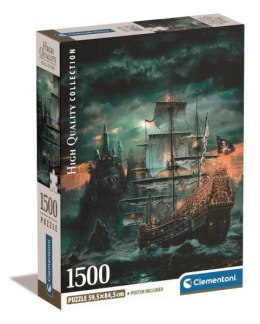 Clementoni Puzzle 1500el Compact Okręt piracki. The Pirates Ship 31719