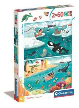 Clementoni Puzzle 2x60el SuperColor Life at Sea 24817