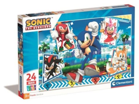 Clementoni Puzzle 24el Maxi SuperColor Sonic 28526