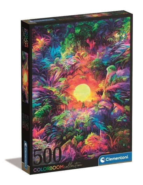 Clementoni Puzzle 500el Colorboom Psychodeliczny wschód słońca w dżungli 35518