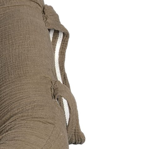 Hi Little One kokon gniazdko dla Noworodka z organicznego oddychającego BIO muślinu Dark Oak