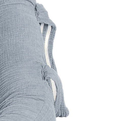 Hi Little One kokon gniazdko dla Noworodka z organicznego oddychającego BIO muślinu Grey