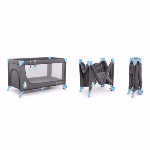 KINDERKRAFT Łóżeczko turystyczne JOY blue