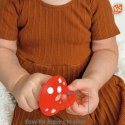 RAZBABY 308308-CM-RP Gryzak logopedyczny Grzybek dla niemowląt na ząbkowanie 2 szt czerwony i różowy