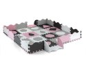 MILLY MALLY 5617 Mata piankowa puzzle Jolly 4x4 Shapes - pink grey