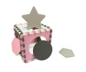 MILLY MALLY 5617 Mata piankowa puzzle Jolly 4x4 Shapes - pink grey