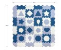 MILLY MALLY 5618 Mata piankowa puzzle Jolly 4x4 Shapes - blue