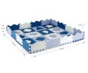 MILLY MALLY 5618 Mata piankowa puzzle Jolly 4x4 Shapes - blue