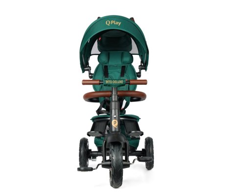 MILLY MALLY 5681 Qplay Rowerek trójkołowy Rito Deluxe Rubber green