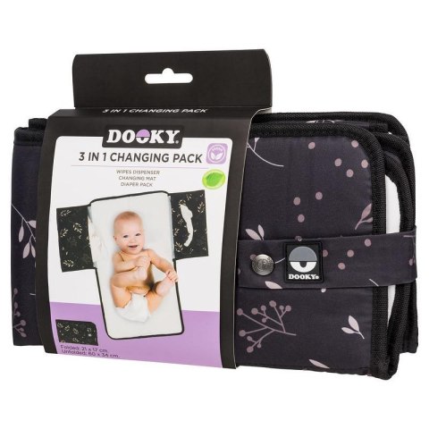 Przenośny przewijak/organizer 3w1 Dooky Black