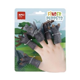 Pacynki na palce Apli Kids - Dinozaur Triceratops