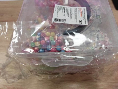 Zestaw Do Tworzenia Robienia Biżuterii, Bransoletek, Charmsy, Zawieszki, Koraliki 400el. Kuferek Przecena 1