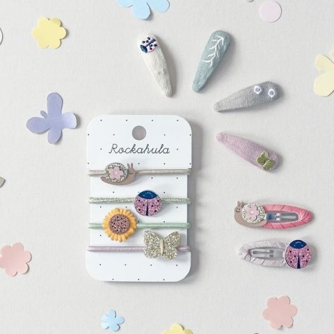 Rockahula Kids gumki do włosów dla dziewczynki 4 szt. Garden Friends