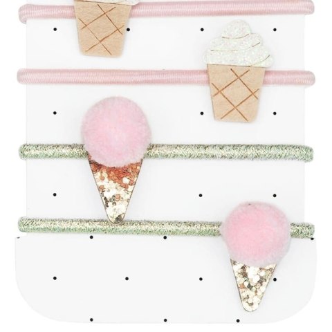 Rockahula Kids gumki do włosów dla dziewczynki 4 szt. Ice Cream
