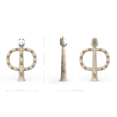 Matchstick Monkey silikonowa sensoryczna szczoteczka treningowa Żyrafa