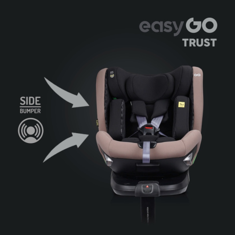 TRUST I-Size EasyGO Obrotowy fotelik samochodowy 0-36 kg Isofix - Taupe