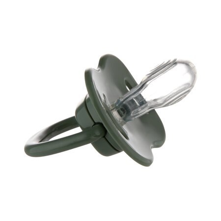 CANPOL 34/930 Smoczek uspokajający silikonowy symetryczny 0-6 m MOUNTAINS 2 szt. zielony