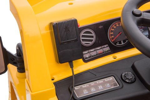 Jeździk na akumulator Wywrotka z napędem elektrycznym CAT żółty