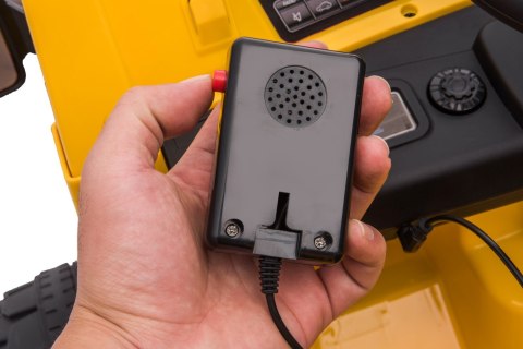 Jeździk na akumulator Wywrotka z napędem elektrycznym CAT żółty