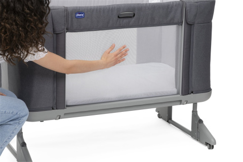NEXT 2 ME FOREVER Chicco Łóżeczko dostawne 0m+ Next2Me SLATE GREY