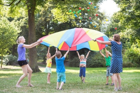 Chusta animacyjna z piłkami