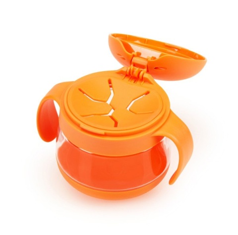 Kubek niewysypek UBBI - pomarańczowy