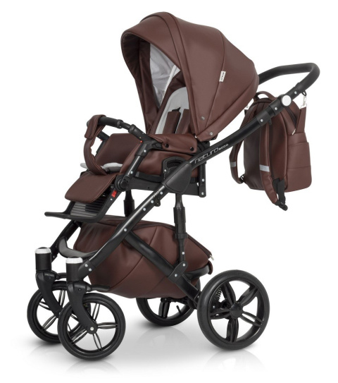NATURO ECCO RIKO 2w1 wózek głęboko-spacerowy 03 Chocolate