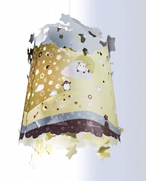 Pabobo lampa wisząca HIPPO (beżowa)