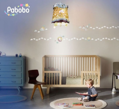 Pabobo lampa wisząca HIPPO (beżowa)